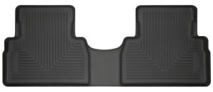 Hyundai Santa Fe Floor Mats - Rear - Husky Liners - WeatherBeater - Black - `19-`27